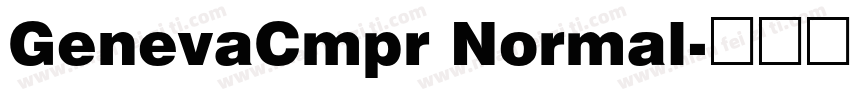 GenevaCmpr Normal字体转换